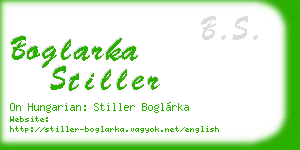 boglarka stiller business card
